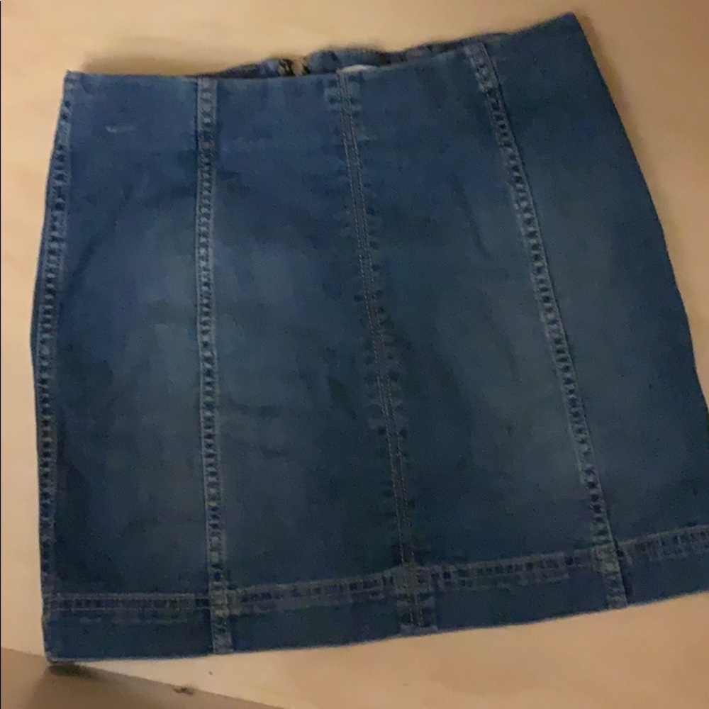 Jean mini skirt